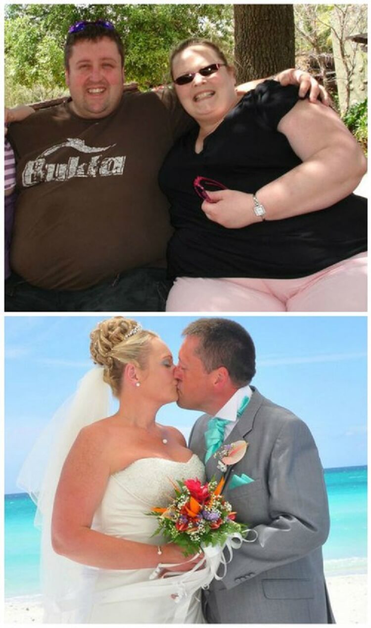 Жену с парнем толстую. Смешные пары. Свадьба жирных.